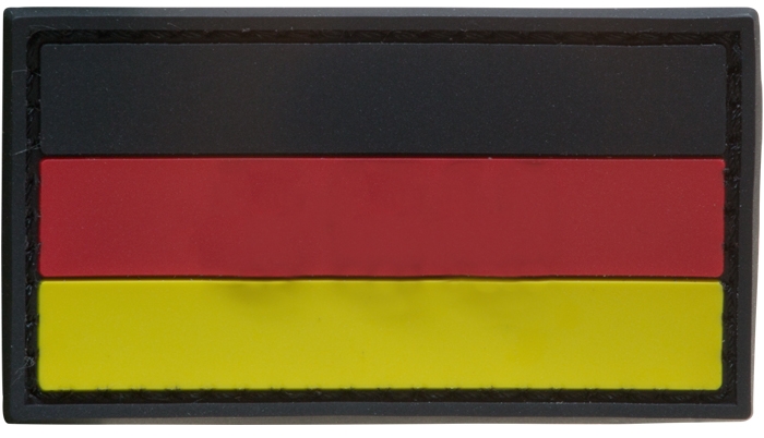 3D Rubber Patch Deutschlandflagge SRG Small